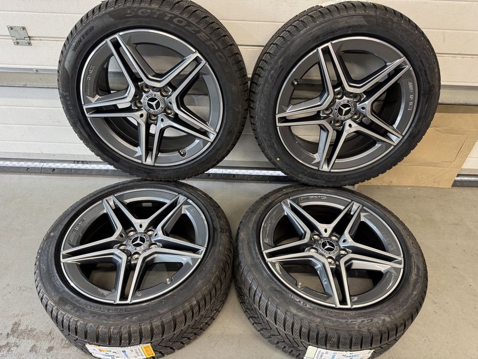 Jante originale Mercedes AMG R18 E class W213 echipate iarna noi