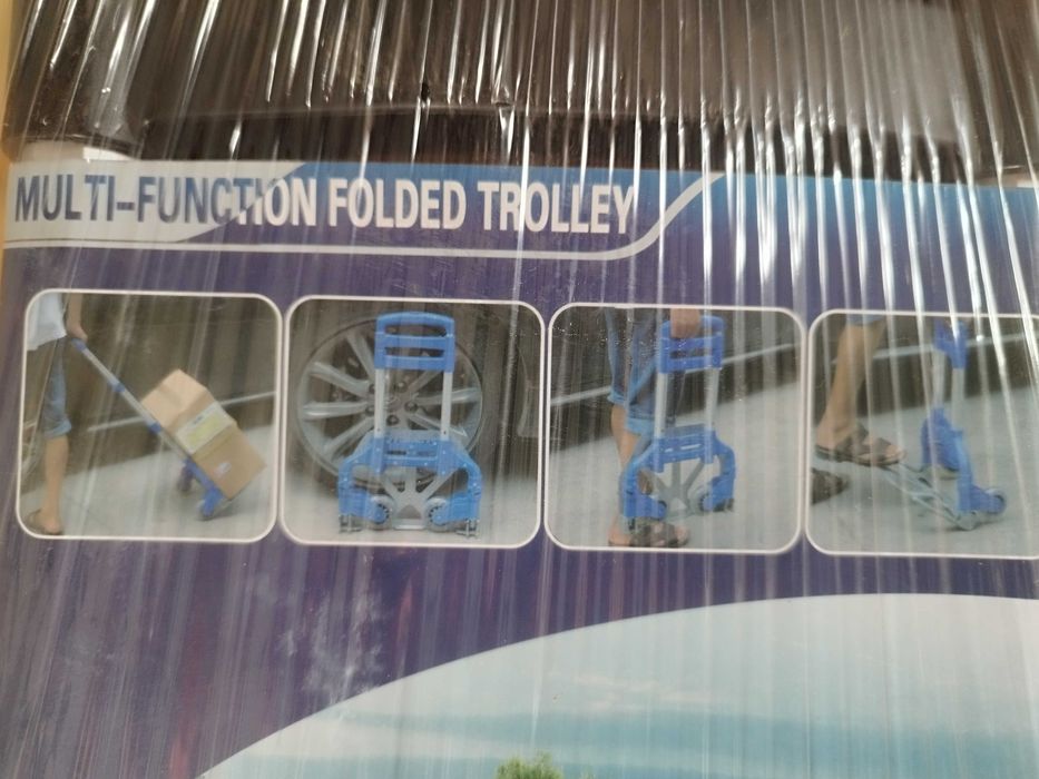 Cărucior multifuncțional pliabil cu platformă și roți