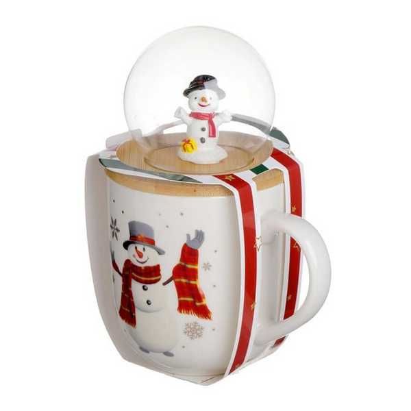 Коледна чаша с капак Mercado Trade, Керамика, Различни модели