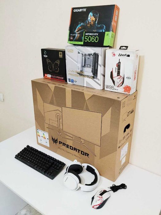 Mini-ITX Компьютер/Core i5-14600/Gigabyte RTX 5060/Монитор 2K 180HZ