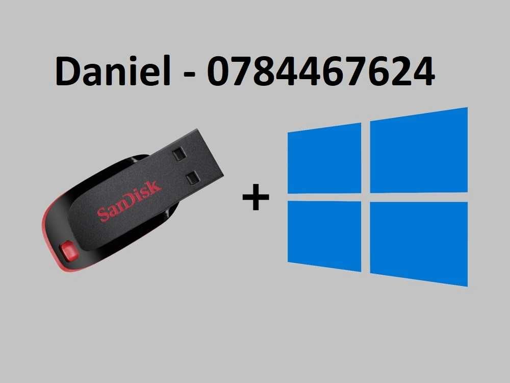 Stick USB bootabil Windows 7, 8.1, 10, 11, Home sau Pro cu licenta!
