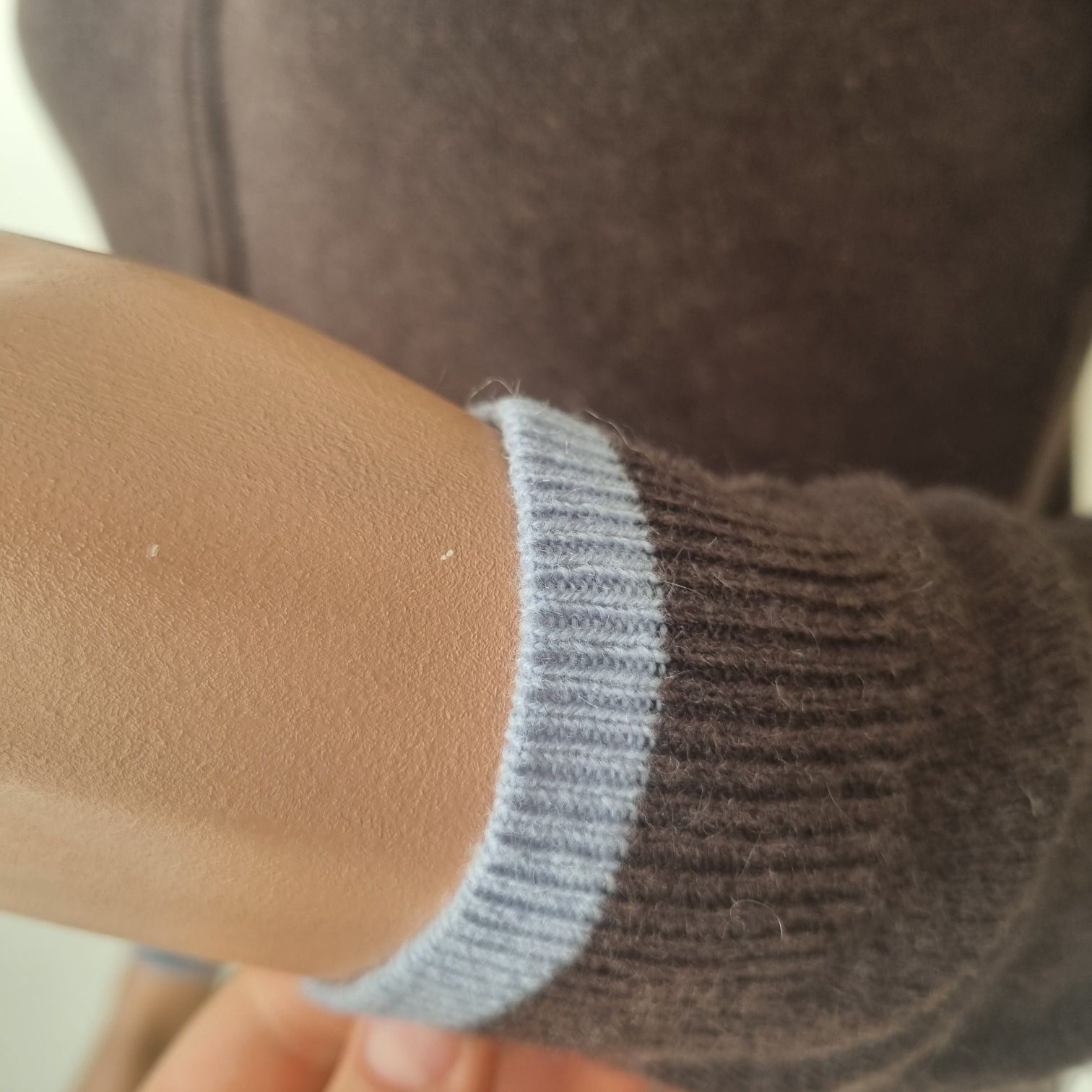 Bluza cu gluga, cashmere