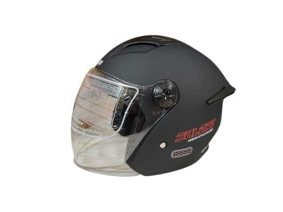 Каска за Мотор/Скутер/АТВ Черна Мат/Лак