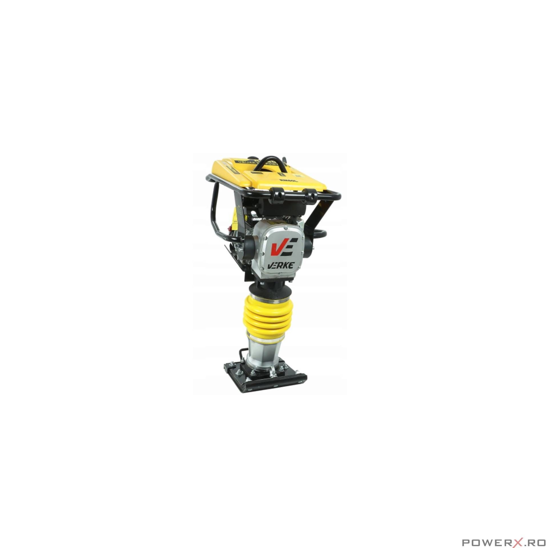 Mai compactor cu motor pe benzina in 4 timpi, putere 6.5CP, greutate
