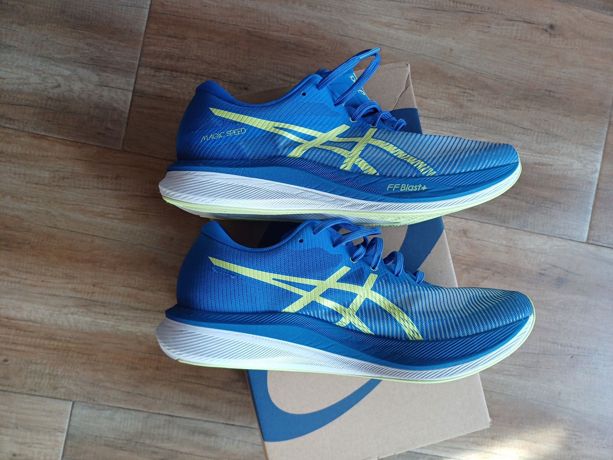 Asics magicspeed 3, 45 номер на 15км, 1 бягане