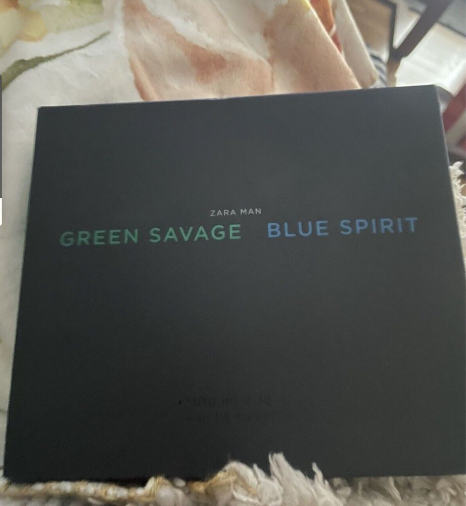 (Мужские духи) Zara Green Savage + Blue Spirit  парфюм / atir / духи