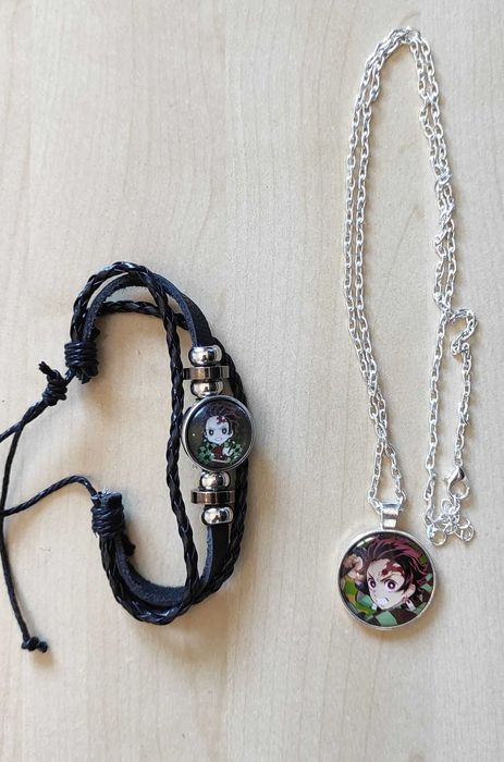 Set bratara + colier  Demon Slayer Tanjiro