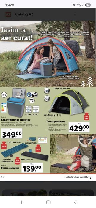 Vând cort de camping -4 persoane