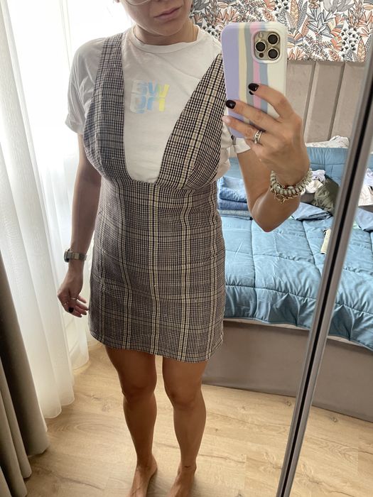 Карирана рокля Zara