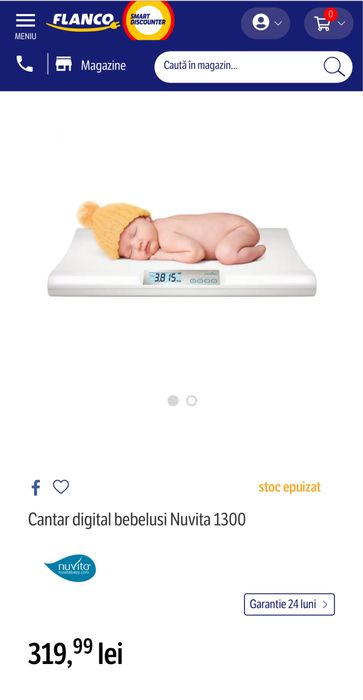 Cantar bebe nuvita 1300