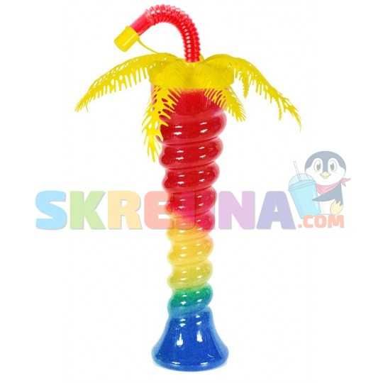 НОВО! Атрактивни чаши ПАЛМА за скрежина, смути и фреш 350 мл