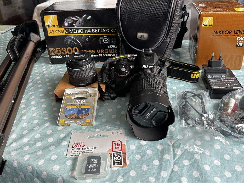 Продавам Nikon D5300 VR II Kit – фотоапарат подходящ за всички желаещи