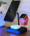 Încărcător wireless, stație de încărcare magnetică 3 în 1 pentru Apple
