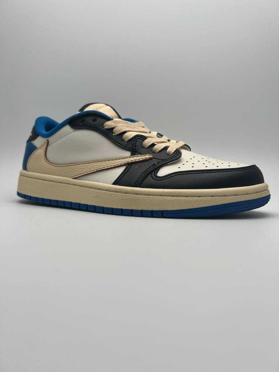 Air Jordan 1 Low Travis Scott x Fragment blue синие джорданы AJ1