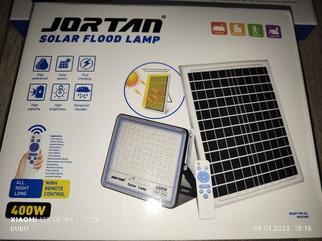 Lampa solară 400w