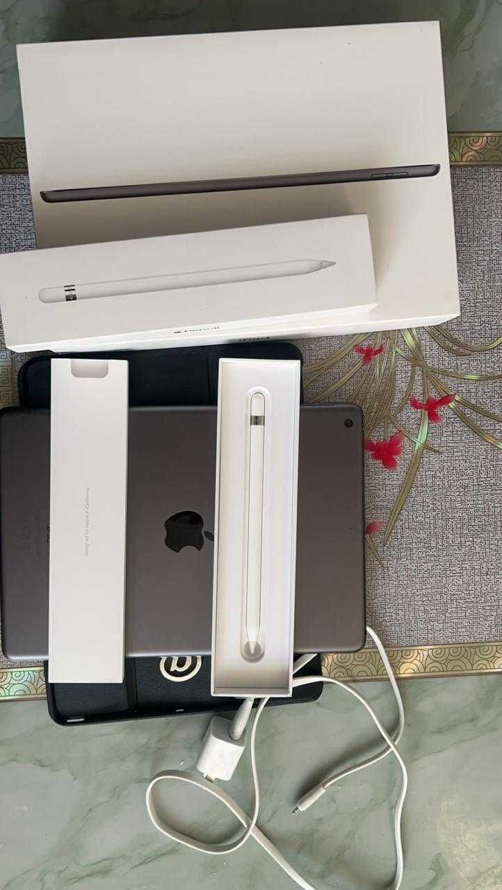 iPad 9 поколения, 64 ГБ, Wi-Fi, карандаш, карандаш 1-го поколения