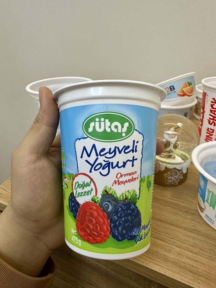 Стаканчик тара для кефира , qaymoq , kefir idish  простаквашино сливки