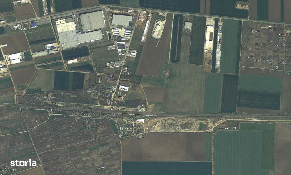 Teren intravilan de vânzare – 10.000 mp – Brănești, Ilfov – Str. Gării