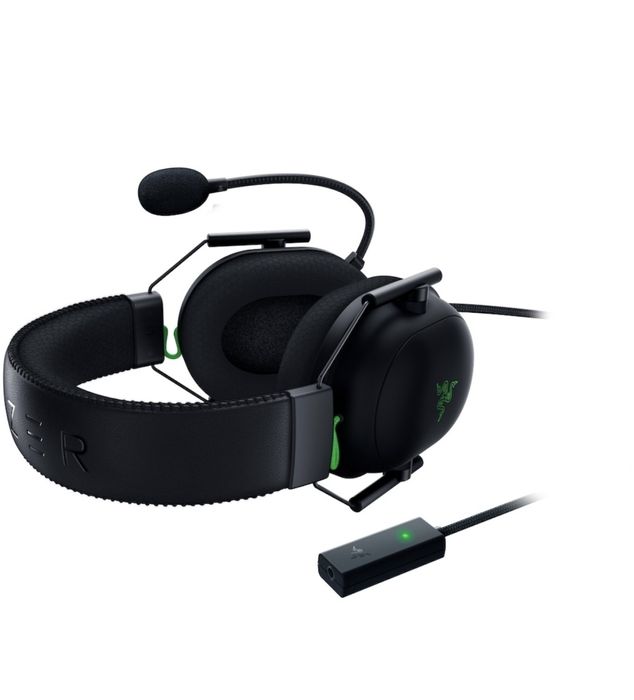 Casti gaming Razer Black Shark V2 + USB SoundCard noi neutilizate