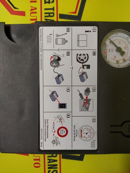 Compresor auto umflat roti kit pana original Vw Seat Skoda Audi 150w