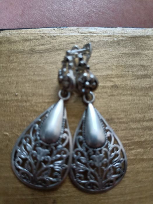 серьги серебро СССР крупные   заводские