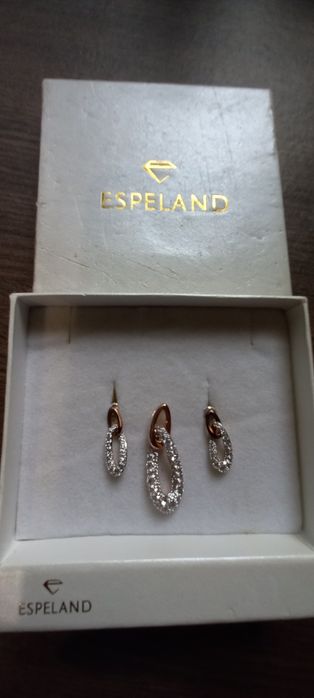 Маркови сребърни обеци и висулка