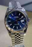 Rolex Datejust 41 ref 126334. Blue dial. Fluted bezel Jubilee. An 2021