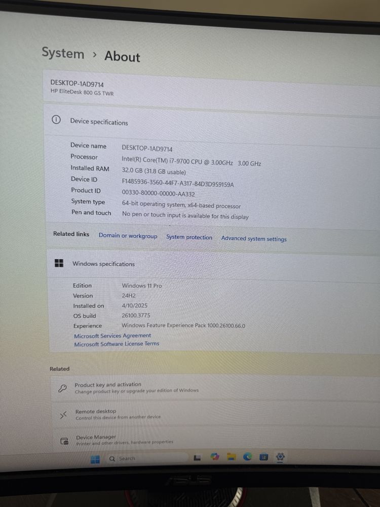 Calculator Gaming HP EliteDesk 800 g5 i7 ssd nvidia - gaming