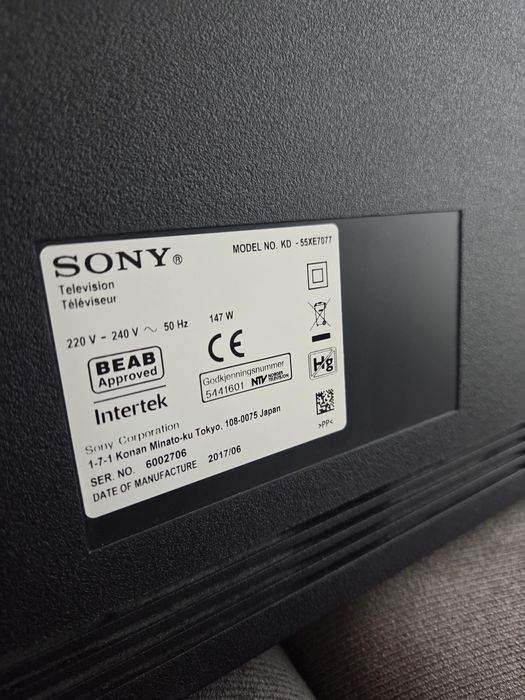 Телевизор Sony KD-55XE7077 (55″)