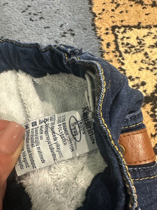 Детски дънки с топла подплата 5г