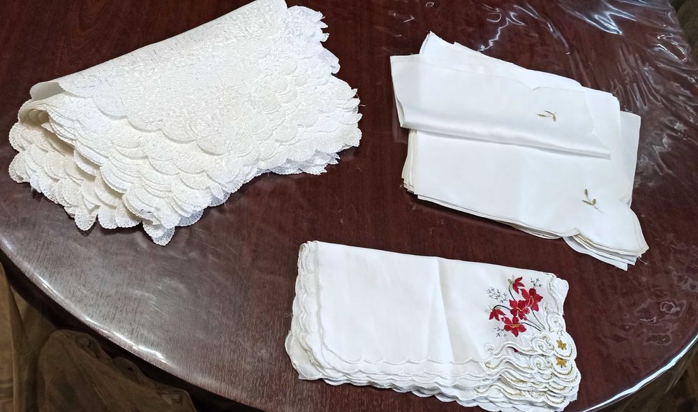 салфетки тканевые новые с вышивкой