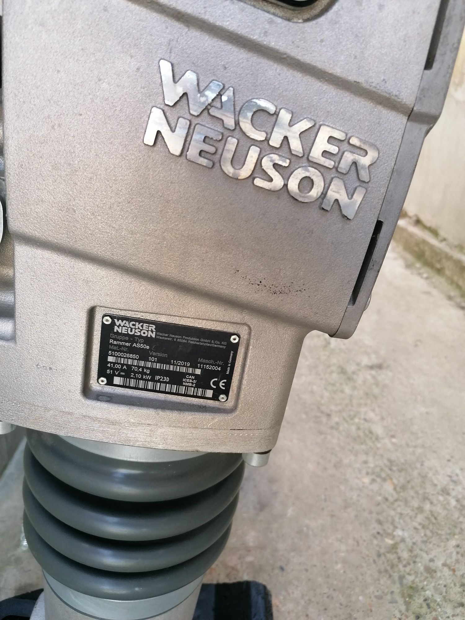 Wacker neuson as50e mai compactor cu baterie 2023 hilti bomag milwauke