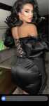 Rochie neagra saten