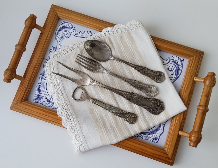 Винтидж комплект от сребърни прибори/ Франция