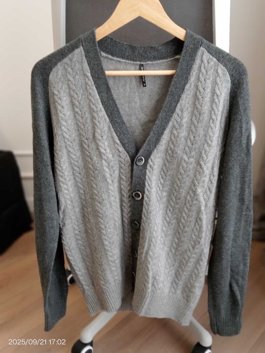 Мужские кардиган и пуловер из натуральной шерсти