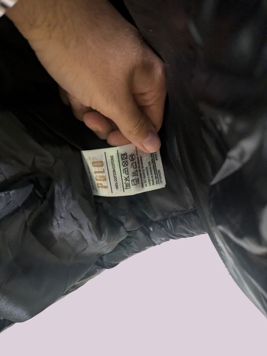 Geaca Polo Puffer Negru Lucios (marimi: XL,XXL)