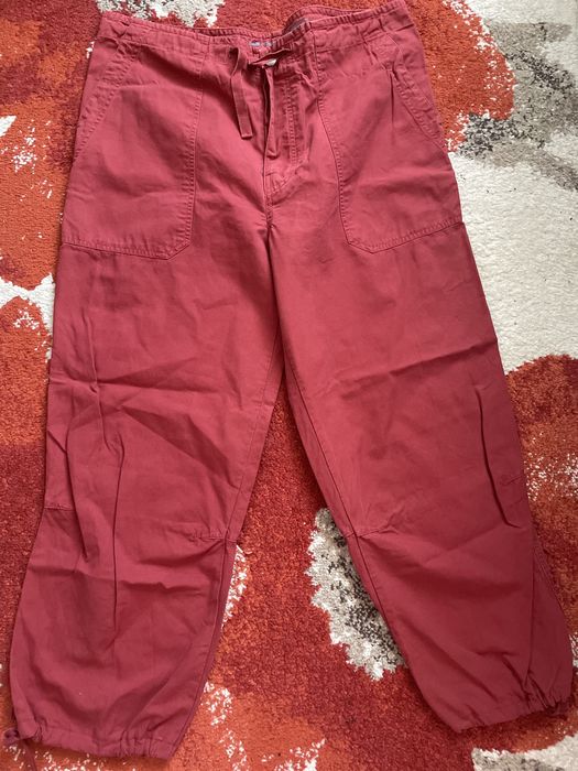 Pantaloni cargo rosii Sergio Tacchini