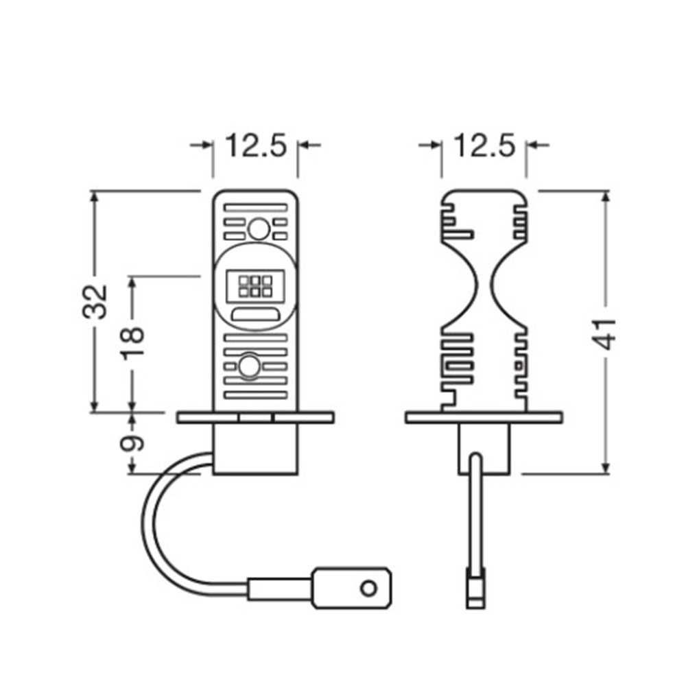 LED крушка H3, 12V 8W, LEDriving HL EASY, Osram