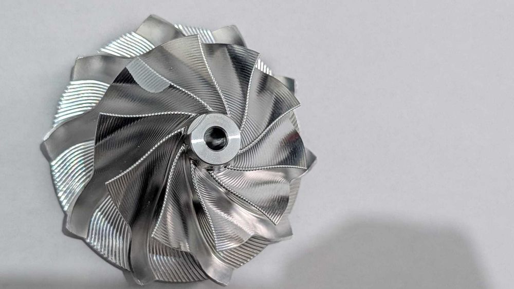 Roată Compresor MFS Billet GTB2265 (50/65mm) Ax 5.08mm Hibrid GTB2260V