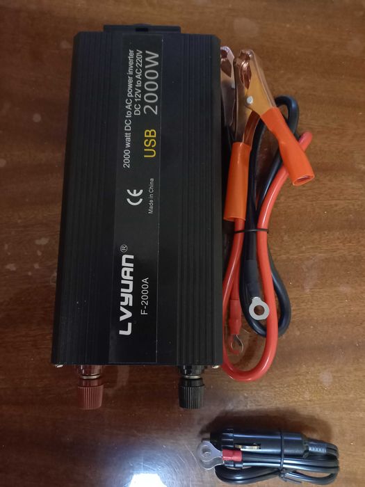 2000W мощност инвертор DC 12V към AC 220V- 230V- ново