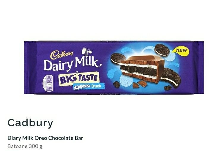 Ciocolata Cadbury Oreo