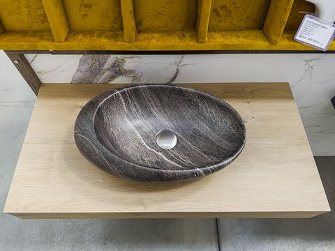 Мивка тип Купа + черен смесител