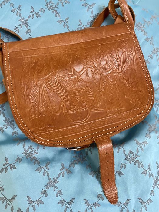 Сумка чистая кожа от греческих рукоделей