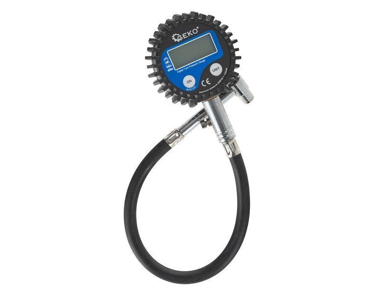 Манометър с маркуч за проверка на налягане в гумите с цифров дисплей g