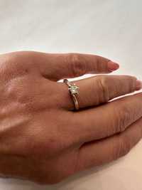 Сребърен пръстен тип годежен