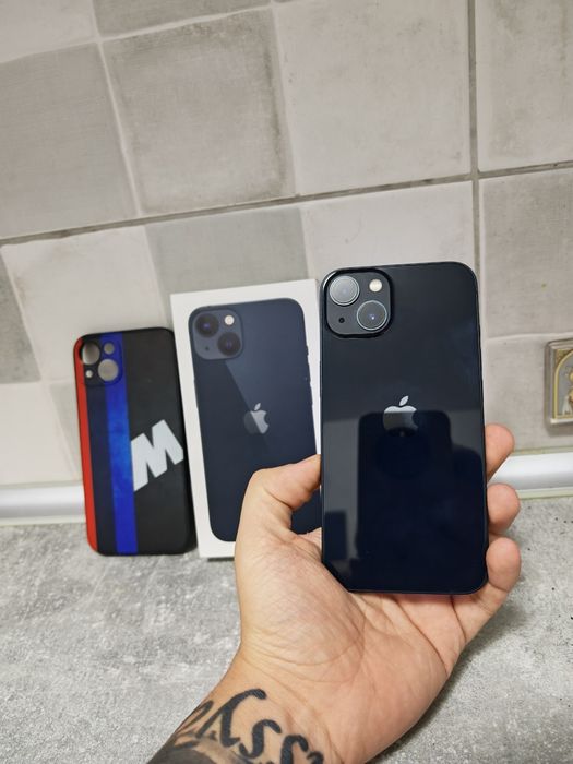 iPhone 13 Black Fullbox impecabil totul original liber retea