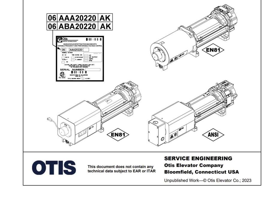 мотор за асансьор Otis