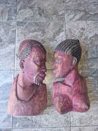 Дървени статуетки (мъж и жена)