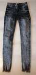 Blugi skinny Zara, mărimea 34,push-up, gri-negru vintage, talie medie