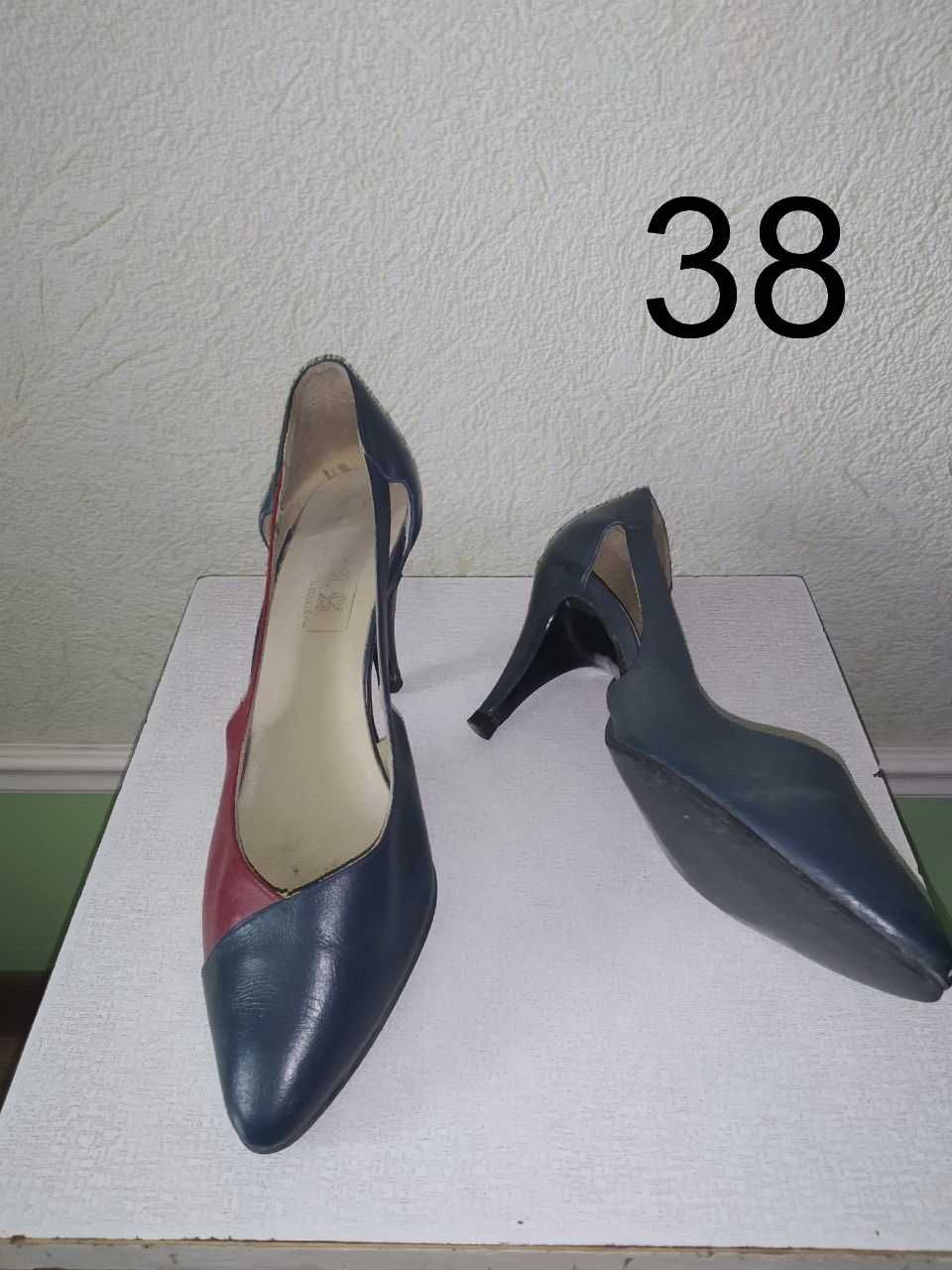 Обувь женская летняя кожаная 37...38 размера Б/у